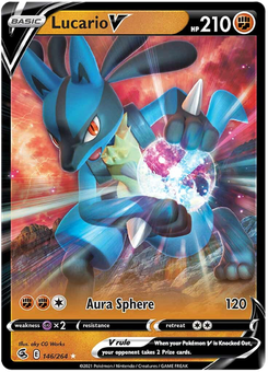 Lucario V #146 from Fusion Strike