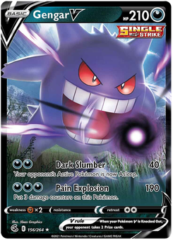 Gengar V #156 from Fusion Strike