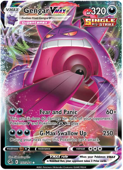 Gengar VMAX #157 from Fusion Strike