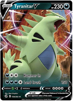 Tyranitar V #158 from Fusion Strike