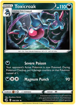 Toxicroak #166 from Fusion Strike