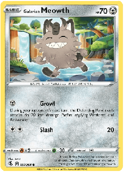 Galarian Meowth #180 from Fusion Strike