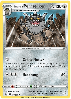 Galarian Perrserker #181 from Fusion Strike