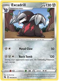 Excadrill #183 from Fusion Strike