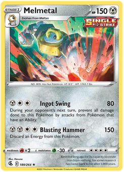 Melmetal #189 from Fusion Strike