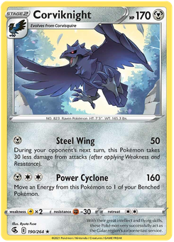 Corviknight #190 from Fusion Strike
