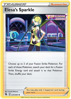Elesa's Sparkle #233 from Fusion Strike