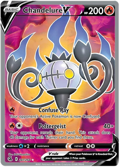 Chandelure V #247 from Fusion Strike