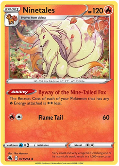 Ninetales #31 from Fusion Strike