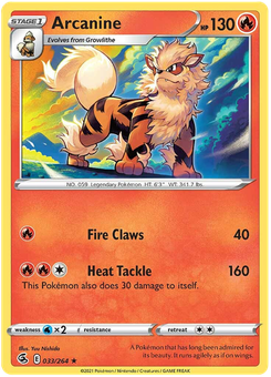 Arcanine #33 from Fusion Strike