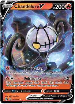 Chandelure V #39 from Fusion Strike