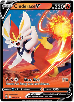 Cinderace V #43 from Fusion Strike