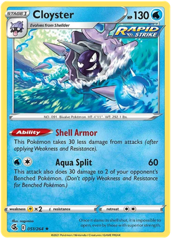 Cloyster #51 from Fusion Strike