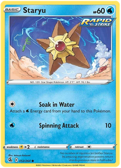 Staryu #52 from Fusion Strike