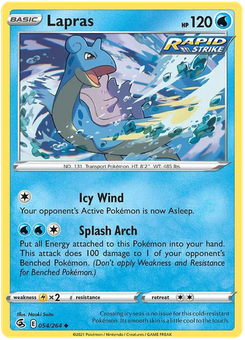 Lapras #54 from Fusion Strike
