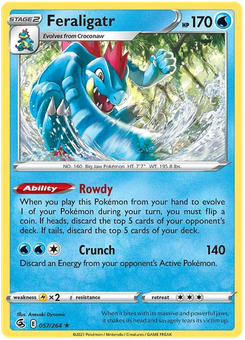 Feraligatr #57 from Fusion Strike
