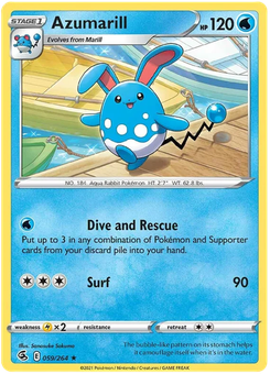 Azumarill #59 from Fusion Strike