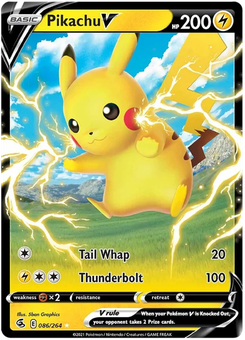 Pikachu V #86 from Fusion Strike