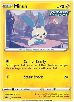 Minun #90 from Fusion Strike