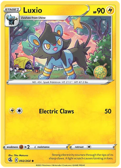 Luxio #92 from Fusion Strike