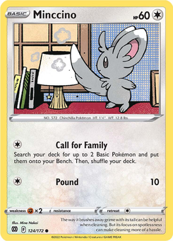 Minccino #124 from Brilliant Stars