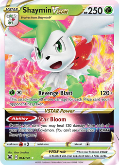 Shaymin VSTAR #14 from Brilliant Stars
