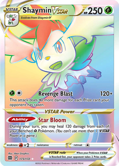 Shaymin VSTAR #173 from Brilliant Stars