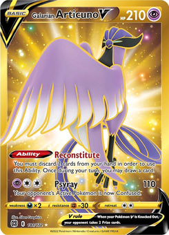 Galarian Articuno V #181 from Brilliant Stars
