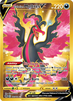 Galarian Moltres V #183 from Brilliant Stars
