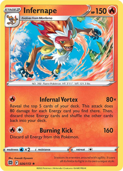 Infernape #26 from Brilliant Stars