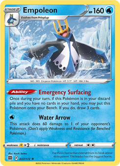 Empoleon #37 from Brilliant Stars