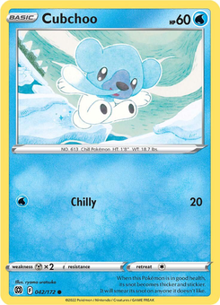 Cubchoo #42 from Brilliant Stars