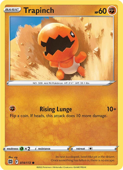 Trapinch #74 from Brilliant Stars