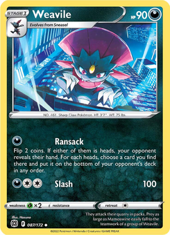 Weavile #87 by Hasuno