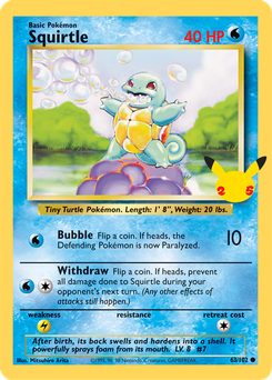Squirtle #4 from First Partner Pack (Jumbo)