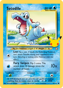 Totodile #6 from First Partner Pack (Jumbo)
