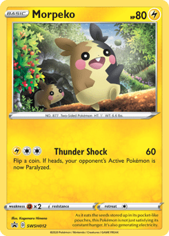 Morpeko #SWSH012 from SWSH Black Star Promos