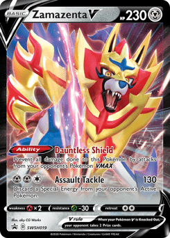 Zamazenta V #SWSH019 from SWSH Black Star Promos