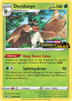 Decidueye #SWSH035 from SWSH Black Star Promos
