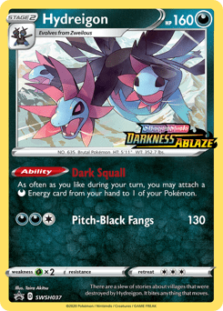 Hydreigon #SWSH037 from SWSH Black Star Promos