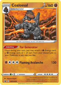 Coalossal #SWSH054 from SWSH Black Star Promos