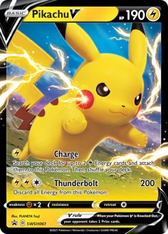 Pikachu V #SWSH061 from SWSH Black Star Promos