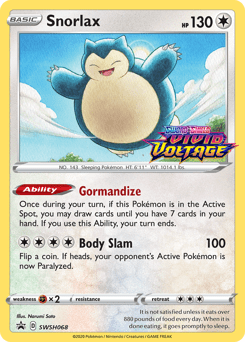 Snorlax #SWSH068 from SWSH Black Star Promos