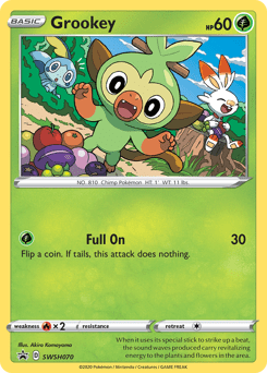 Grookey #SWSH070 from SWSH Black Star Promos