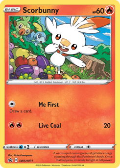 Scorbunny #SWSH071 from SWSH Black Star Promos