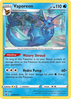 Vaporeon #SWSH072 by so-taro