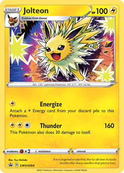 Jolteon #SWSH094 from SWSH Black Star Promos