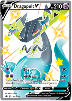 Dragapult V #SWSH096 from SWSH Black Star Promos