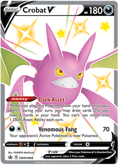 Crobat V #SWSH098 from SWSH Black Star Promos