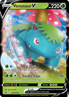 Venusaur V #SWSH100 from SWSH Black Star Promos